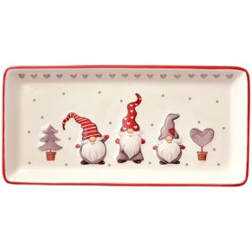 Christmas Minimalist Creative Rectangular Ceramic Plate